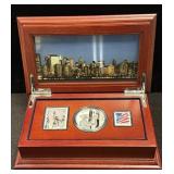 2011 "ALWAYS REMEMBER" SILVER MEDAL AND MEMMORIAL