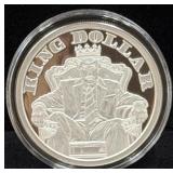 SILVER SHIELD "2024 KING DOLLAR" 1 OZ SILVER PROOF