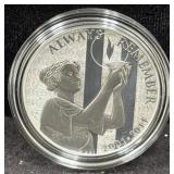 2011-W SEPTEMBER 11 NATIONAL MEDAL - 1 OZ SILVER