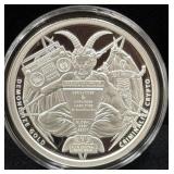 SILVER SHIELD "2023 MAPHOMET" 1 OZ SILVER ROUND -