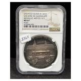 UNDATED SILVER 41.5MM "SAN JOSE DE GUADALUPE"