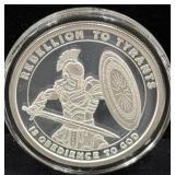SILVER SHIELD "HONOR GUARD" 1 OZ SILVER ROUND -