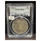 1902-O MORGAN SILVER DOLLAR - PCGS: MS64