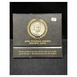 JOHN F. KENNEDY MEMORIAL MEDAL - 36.5 GRAMS OF