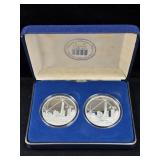 (2) 2004 FREEDOM TOWER - 1 OZ SILVER ROUNDS -