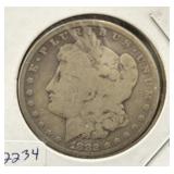 1882 MORGAN SILVER DOLLAR