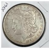 1891-S MORGAN SILVER DOLLAR