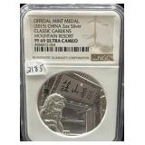 2015 OFFICIAL MINT MEDAL - CHINA - 2 OZ SILVER -