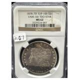 1878 7TF - 100 - VAM-141 TDO STAR MORGAN SILVER