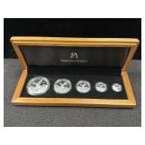 2021Mo MEXICO SILVER LIBERTAD 5 COIN SET -