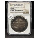 UNDATED SILVER 41.5MM "SAN GABRIEL ARCANGEL"