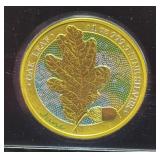 2019 GERMANIA MINT 'JUNE' OAK LEAF 1 OZ