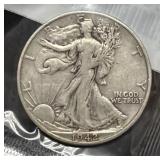 1942-D WALKING LIBERTY HALF DOLLAR - LITTLETON