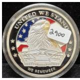 9/11 COMMEMORATIVE 1 OZ .999 FINE SILVER ROUND -