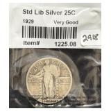 1929 STANDING LIBERTY QUARTER - LITTLETON COIN