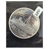 SS TILAWA - BOMBAY TO DURBAN - 1 OZ .999 FINE