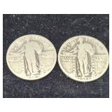 1928-D & 1929 STANDING LIBERTY QUARTERS