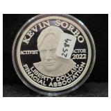 2022 'KEVIN SORBO' 1 OZ .999 FINE SILVER ROUND