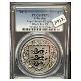 2018 GIBRALTAR - ROYAL ARMS OF ENGLAND - BLACK