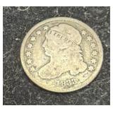 1833 CAPPED BUST DIME