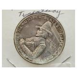 1920-D PILGRIM TERCENTENARY SILVER HALF DOLLAR