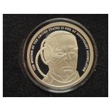 SILVER SHIELD '2021 WILLIAM McKINLEY' PROOF 1 OZ