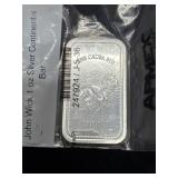 JOHN WICK CONTINTENTAL 1 OZ .999 FINE SILVER BAR