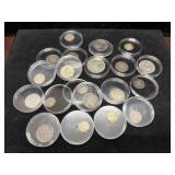 (20) ASSORTED FOREIGN COINS - SOME ARE SILVER