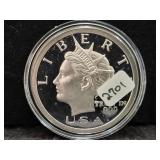 2005 LIBERTY 1 OZ .999 FINE SILVER ROUND