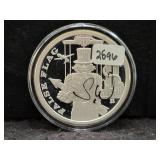 SILVER SHIELD 'FALSE FLAG' 1 OZ .999 FINE SILVER