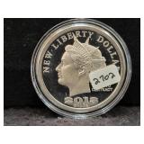 2013 LIBERTY 1 OZ .999 FINE SILVER ROUND