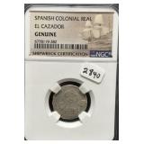 SPANISH COLONIAL REAL - EL CAZADOR - NGC SHIPWRECK