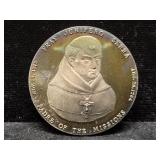 FRAY JUNIPERO SERRA - 39.7 GRAMS .999 FINE SILVER
