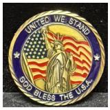 9/11 COMMEMORATIVE MEDAL - UNITED WE STAND