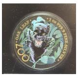 2019 GERMANIA MINT OAK LEAF ZOO 'PANTHER' 1 OZ