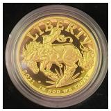 2021 AMERICAN LIBERTY HIGH RELIEF 1 OZ GOLD COIN