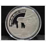'IDEAS ARE BULLET PROOF' GUY FAWKES 1 OZ .999 FINE