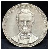 LINCOLN MEMORIAL UNIVERSITY 4.5 OZ SILVER ROUND