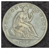 1858-O SEATED LIBERTY HALF DOLLAR