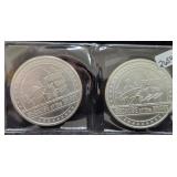 (2) GOLDEN STATE MINT 'HOME OF THE FREE' 1 OZ