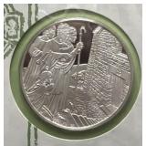 1977 ST. PATRICK'S DAY COMM. MEDAL AND CACHET