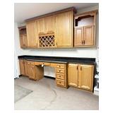 LEGACY WALL CABINET WITH DESK BASE -