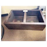 COPPER DOUBLE SINK - 36'X22' DEPTH 10'