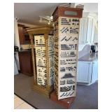 3 displays of cabinet pulls