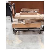 Steel roll around cart and contents