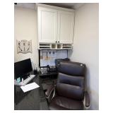 Office chair DELL. Monitor ad machine brother