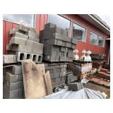 Concrete block and brick