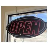 Open lighted sign 35x18