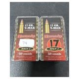 100 RDS HORNADY MACH 2 - 17HM2 AMMO - 17 GRAIN