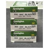 60 RDS REMINGTON 300 AAC BLACKOUT AMMO 220 GRAIN